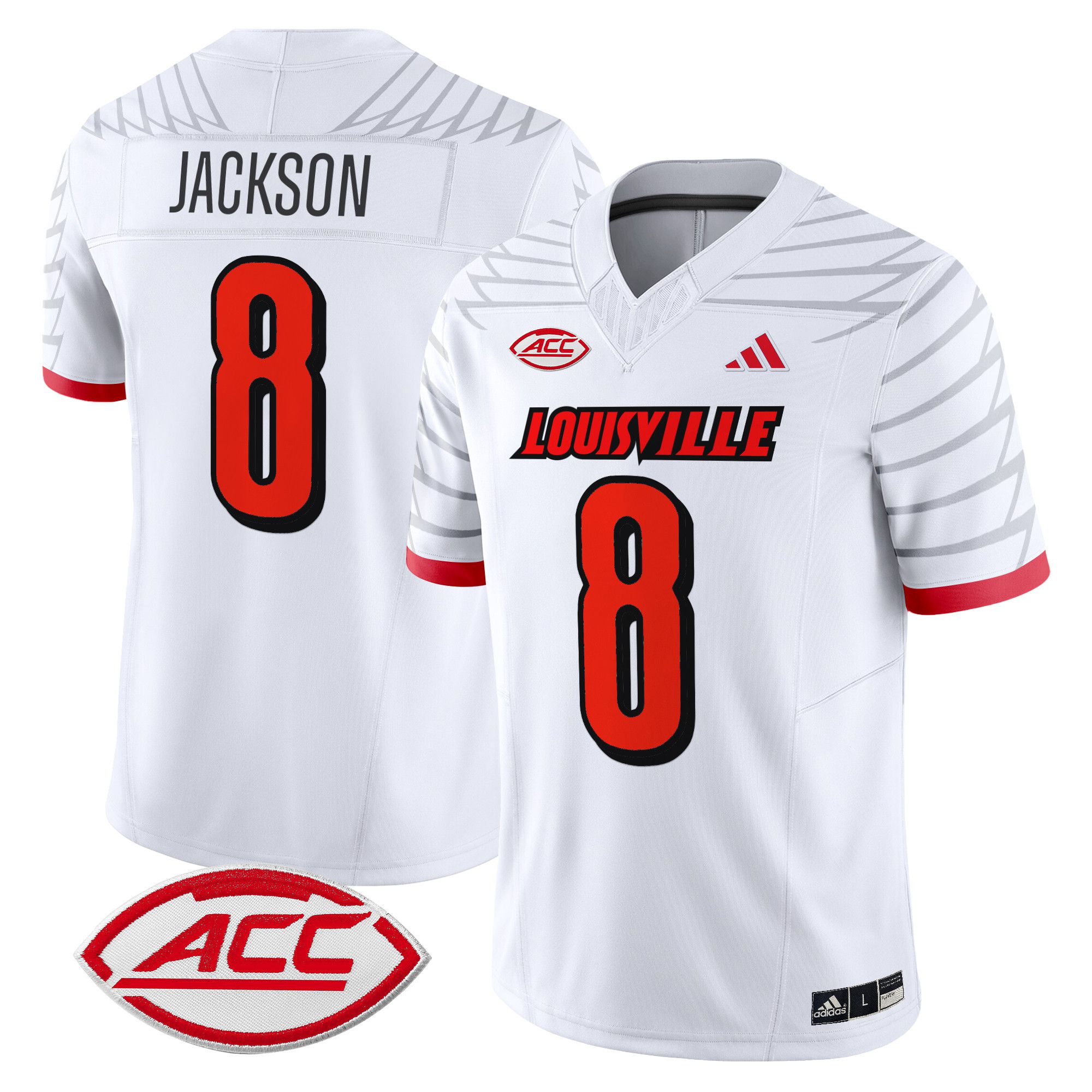 Men Louisville Cardinals #8 Jackson White 2024 Vapor Limited NCAA Jersey